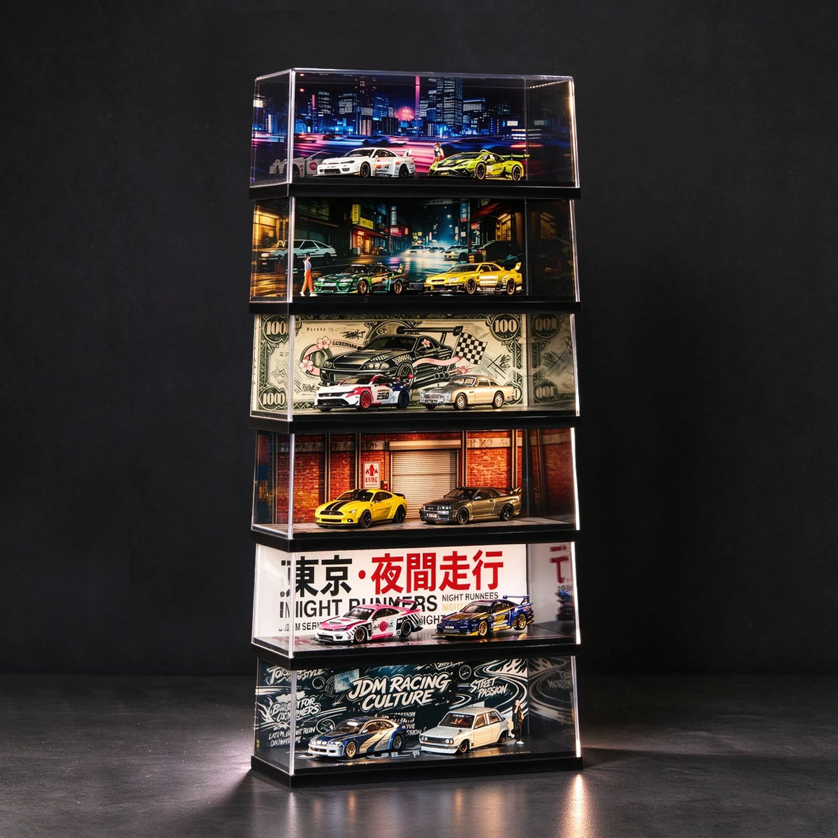 JDM Trilogy – 3 Display Case Bundle + 3 Free Decal Sets